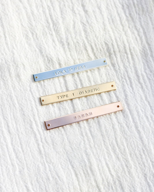 1.75" Custom Text Bracelet Connector, CN272