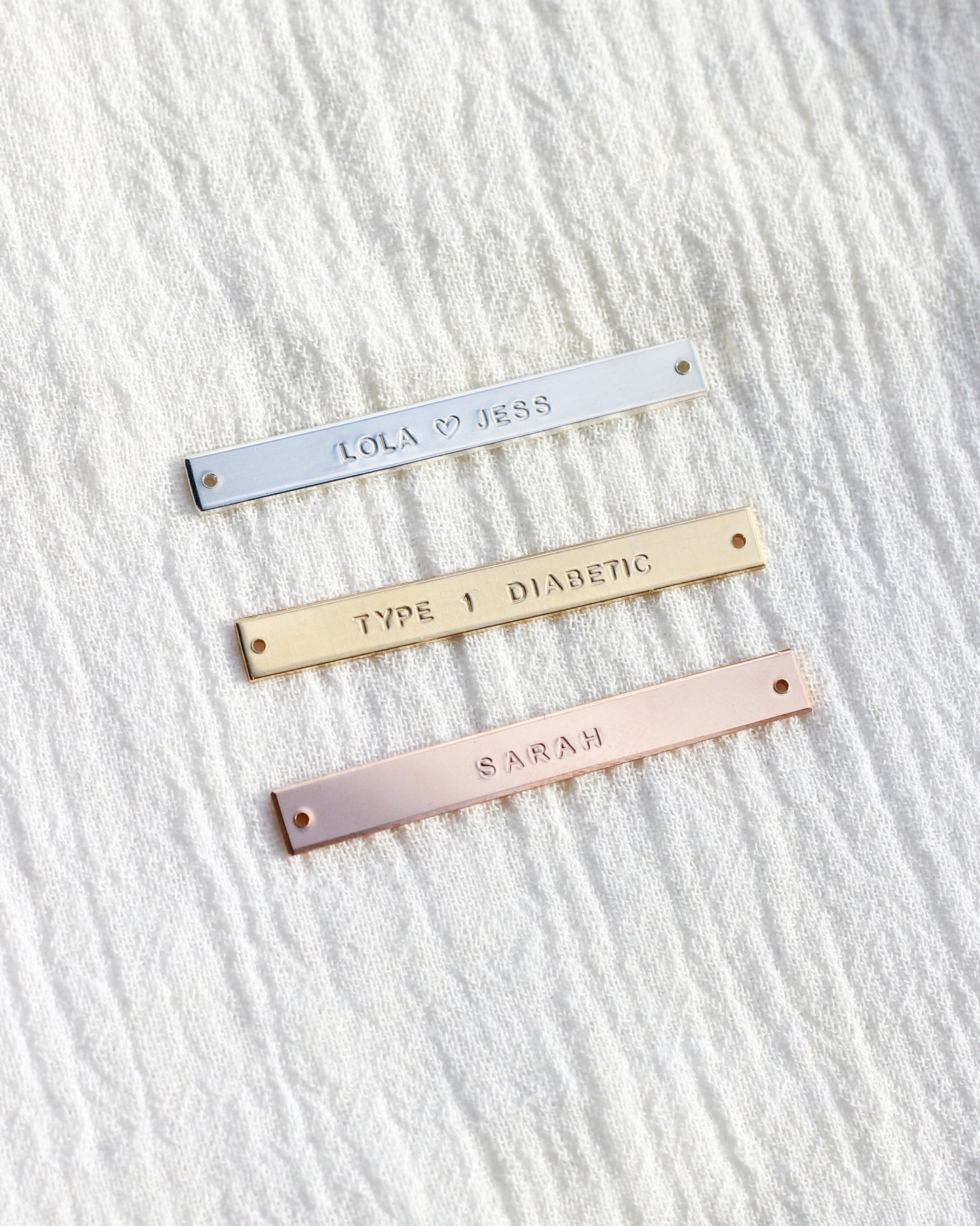 1.75" Custom Text Bracelet Connector, CN272