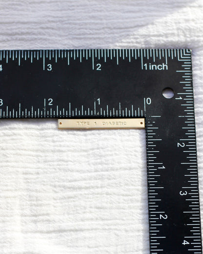 1.75" Custom Text Bracelet Connector, CN272