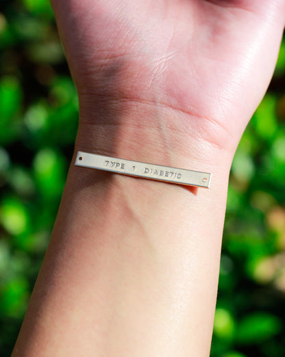 1.75" Custom Text Bracelet Connector, CN272