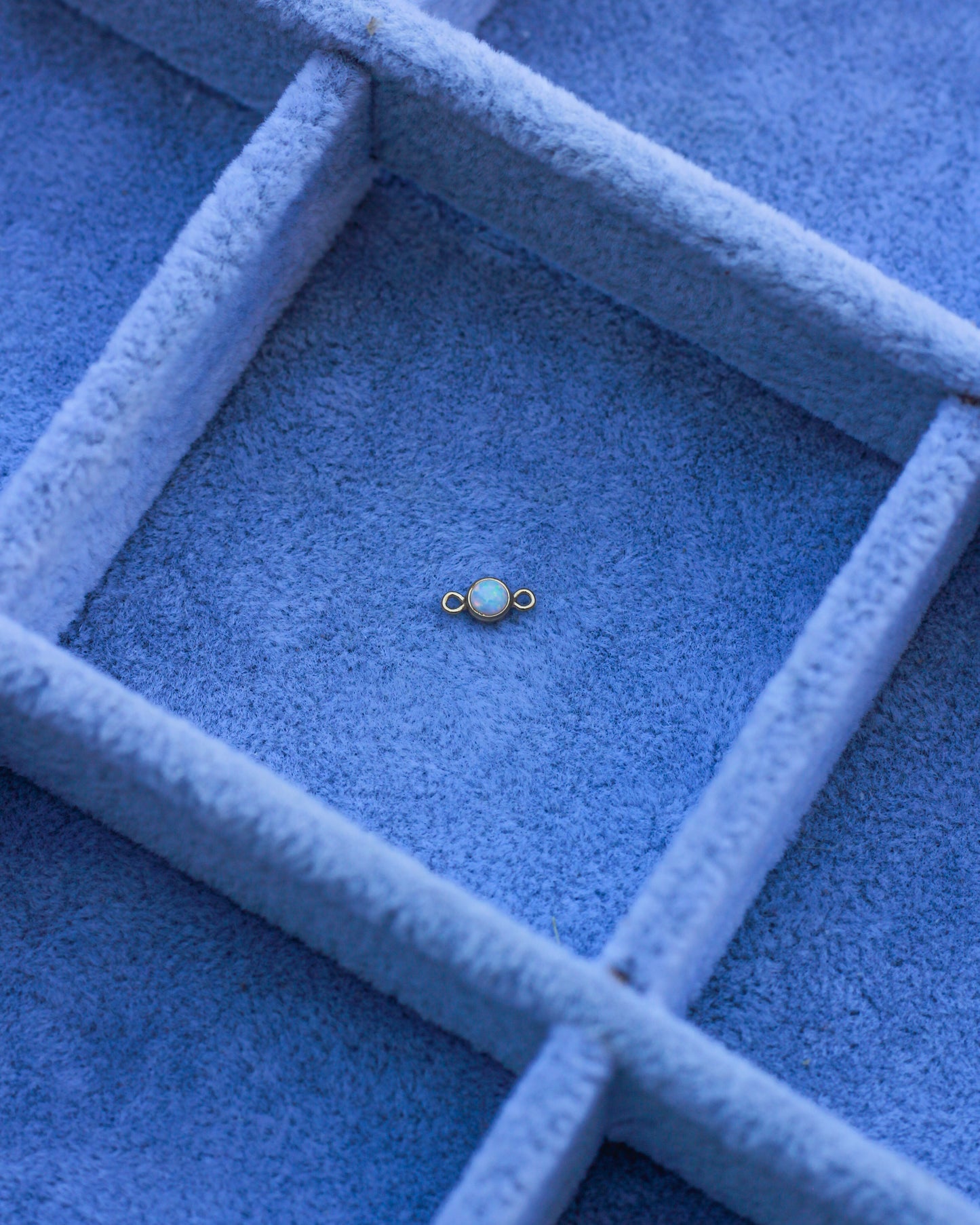 3mm Gold Filled Opal Connector, CN265