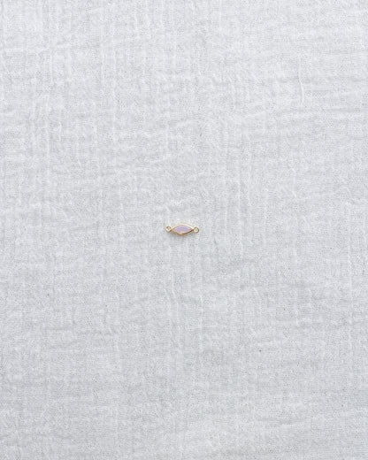 3mm Pink Opal Marquise Connector, CN318