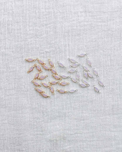 3mm Pink Opal Marquise Connector, CN318