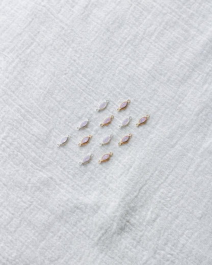 3mm Pink Opal Marquise Connector, CN318