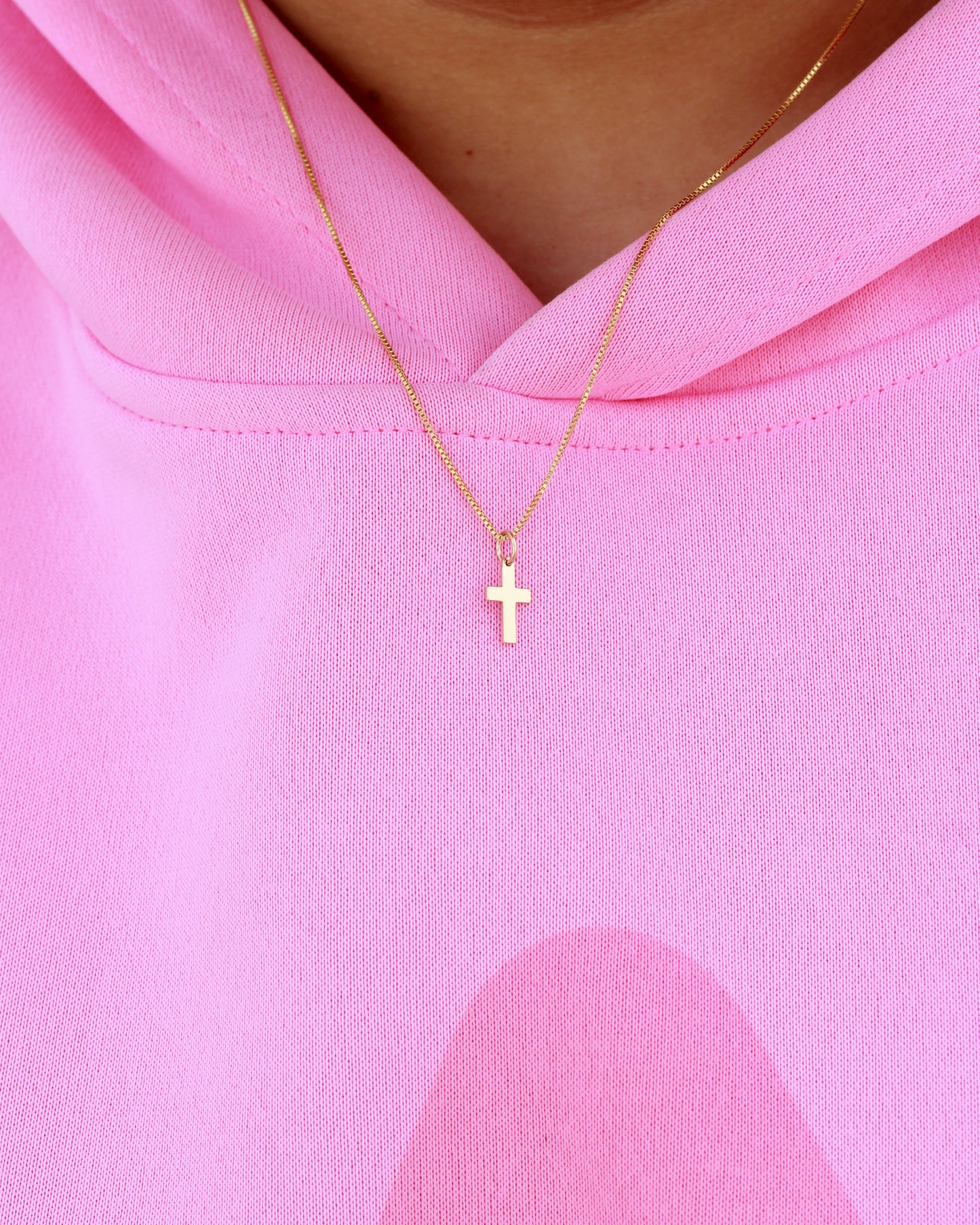 Cross charm, 14k gold filled, sterling silver, CH314