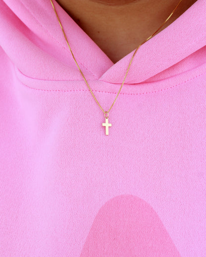 Cross charm, 14k gold filled, sterling silver, CH314
