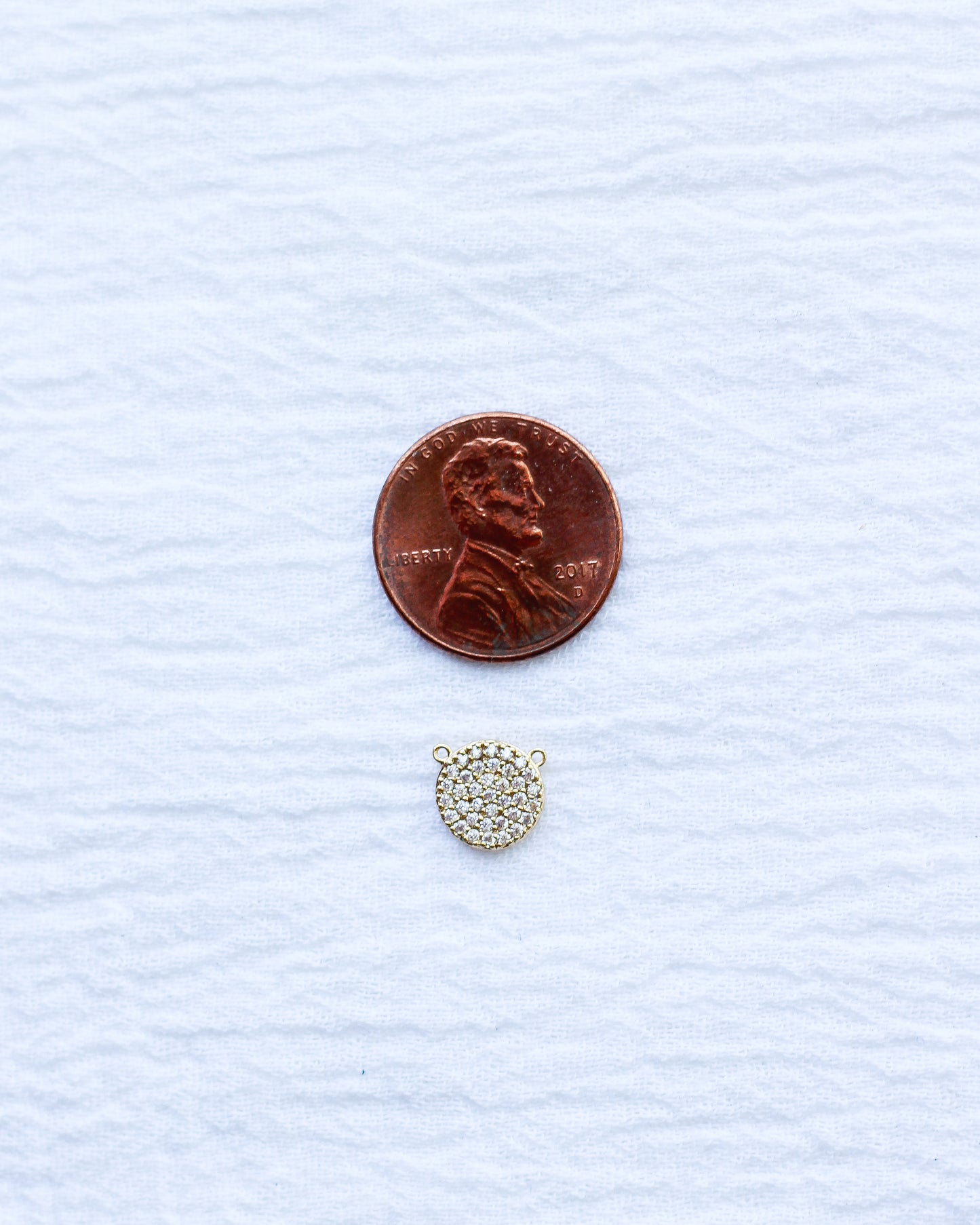 CZ Pave Disc Connector, CN231