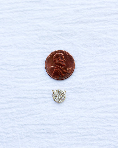 CZ Pave Disc Connector, CN231