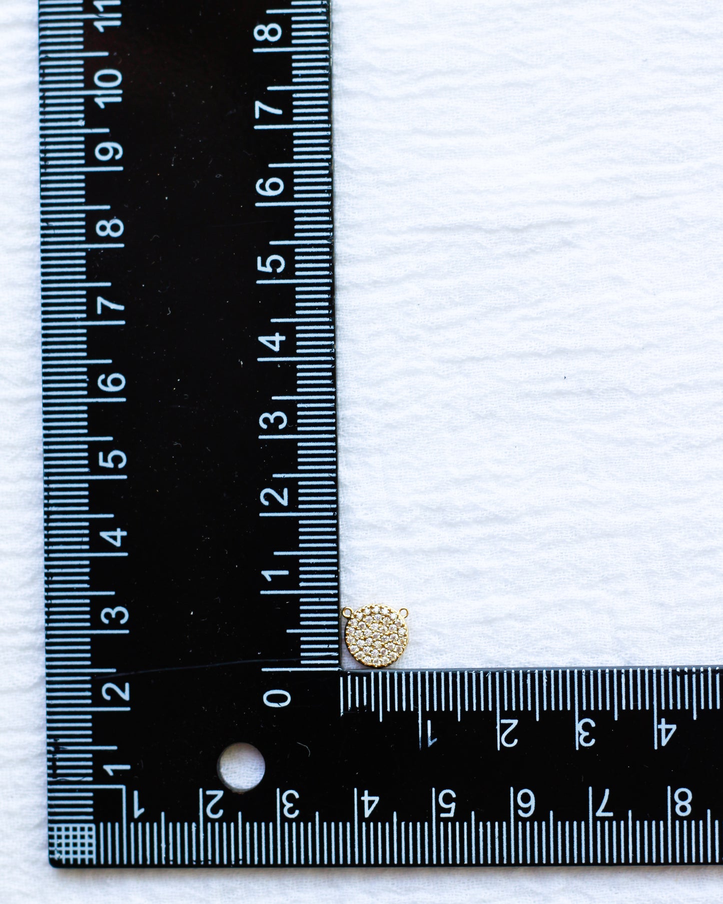CZ Pave Disc Connector, CN231