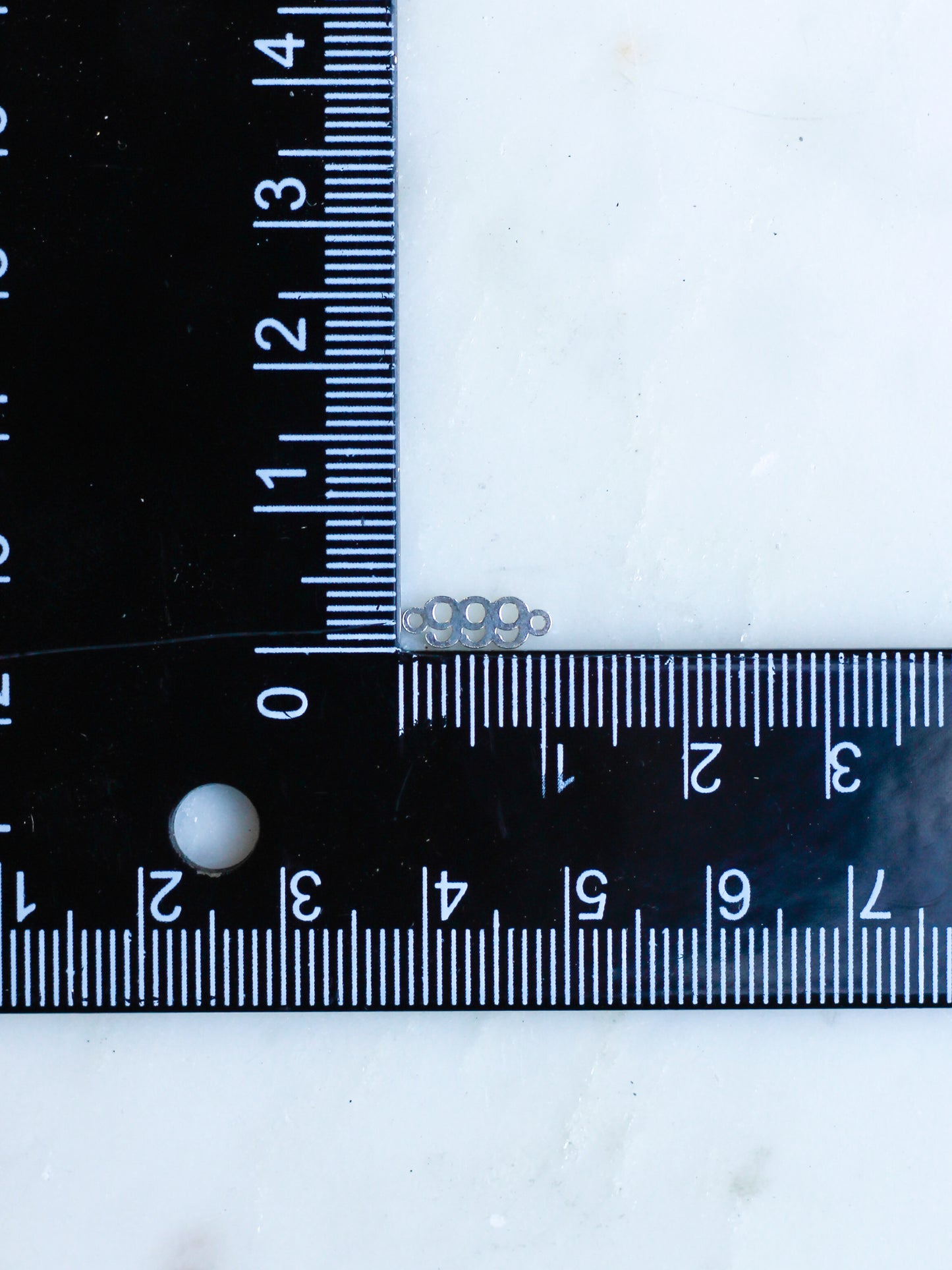 Sterling Silver Angel Number Connector, CN216
