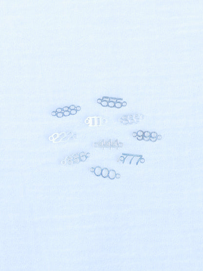 Sterling Silver Angel Number Connector, CN216