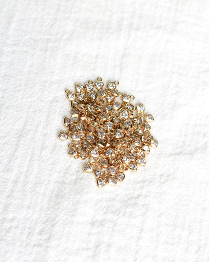 3mm Heart Bezel Charm, CH262