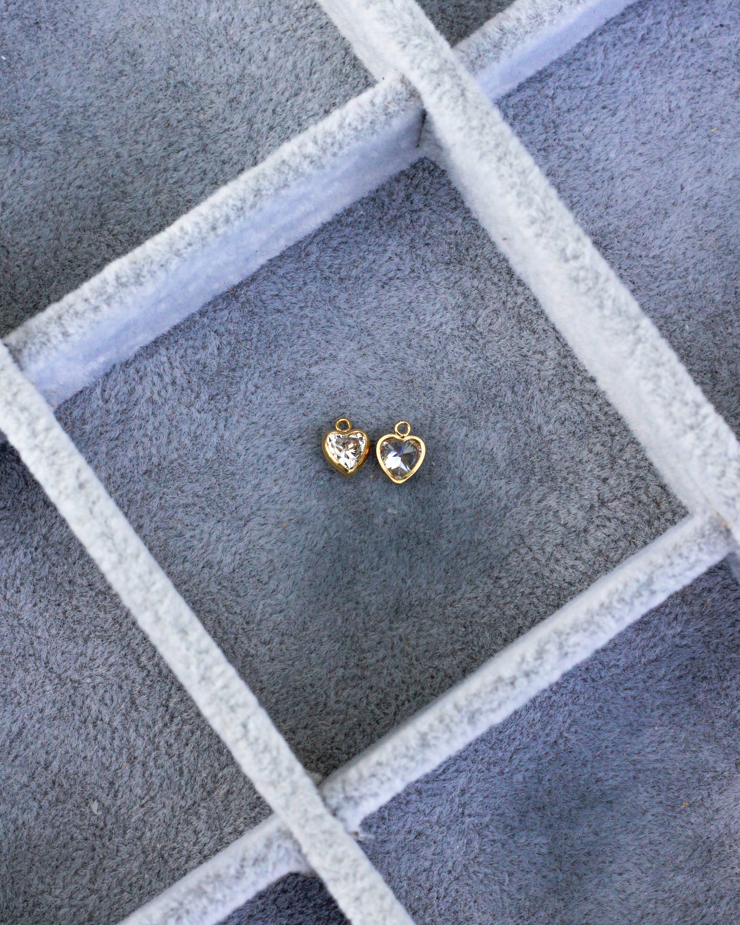 5mm Heart Bezel Charm, CH264