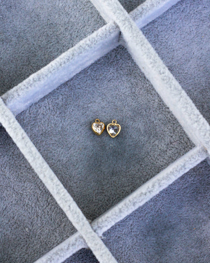 5mm Heart Bezel Charm, CH264