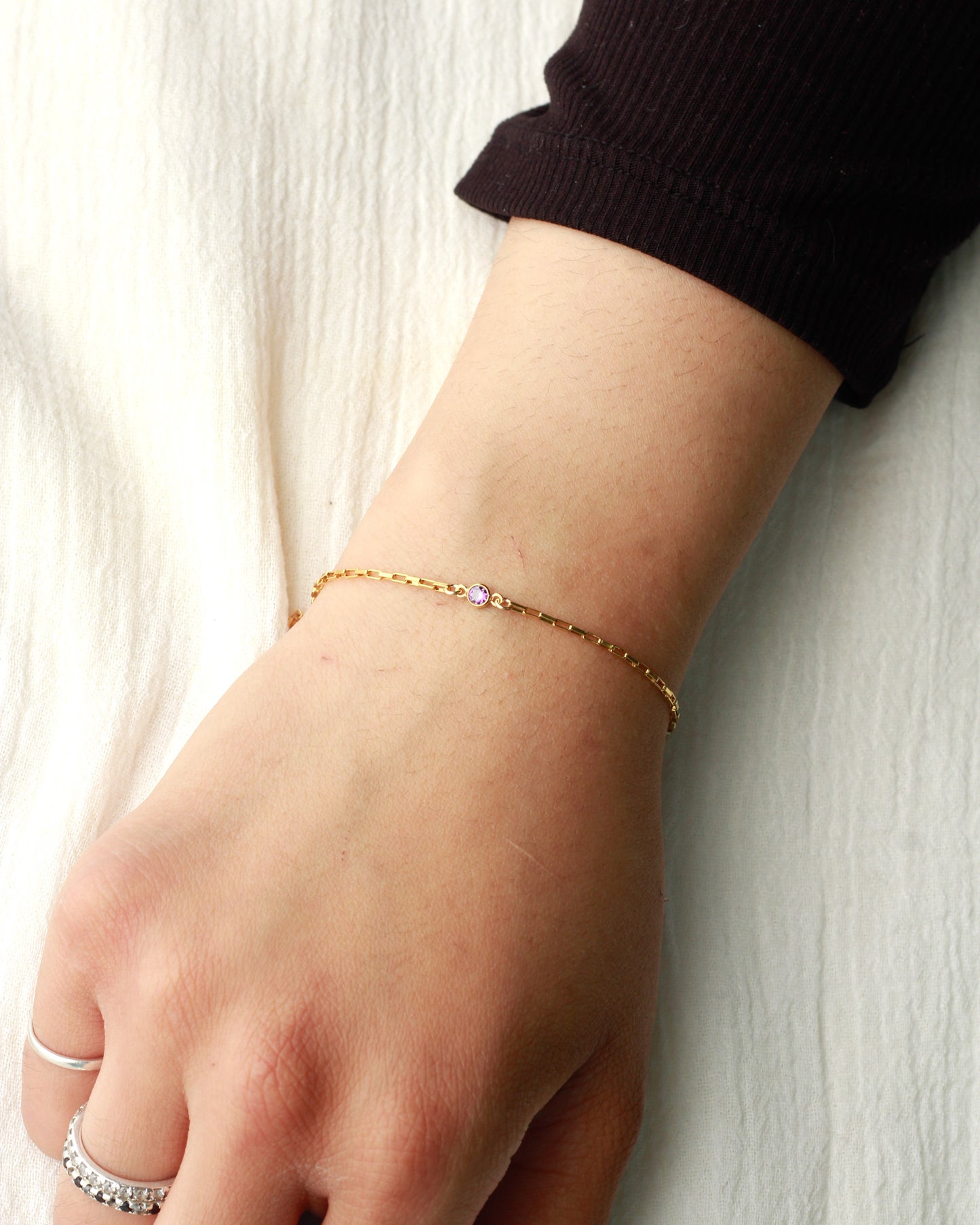 3mm Birthstone Connector, CN115