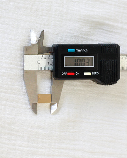 10x6mm Mini Rectangle Blank with One Hole, B86
