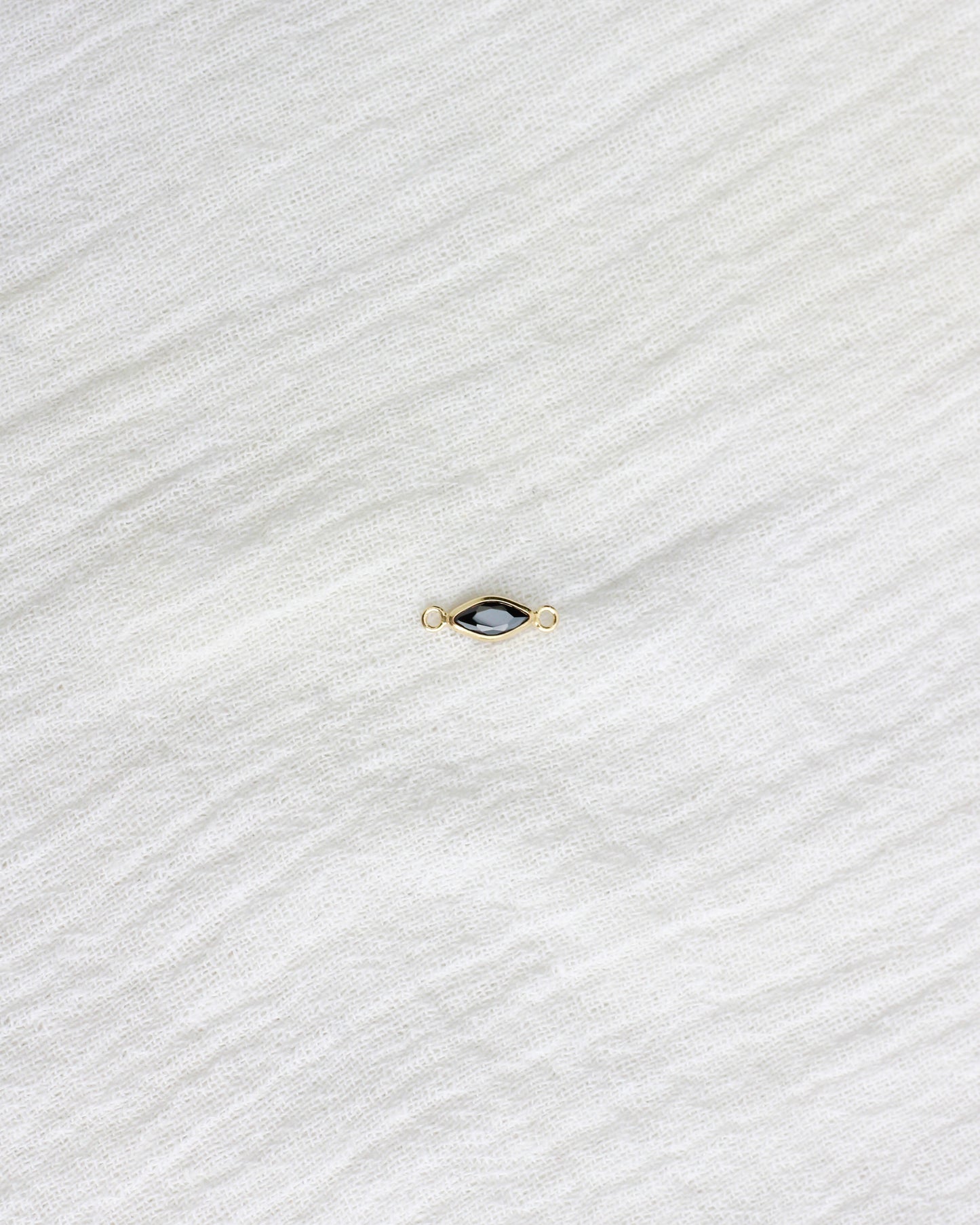 Black Onyx Marquise Connector, CN320