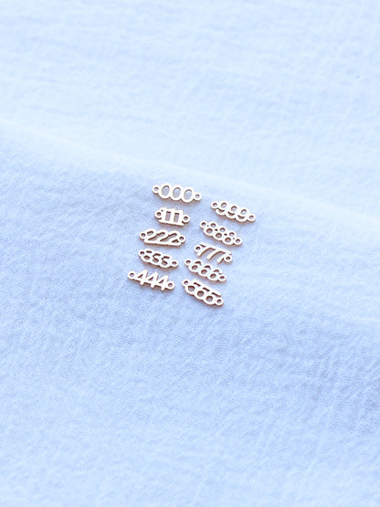 Gold Filled Angel Numbers Connectors, CN216