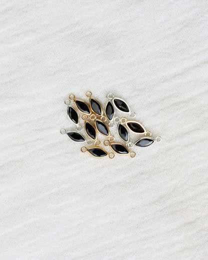 Black Onyx Marquise Connector, CN320