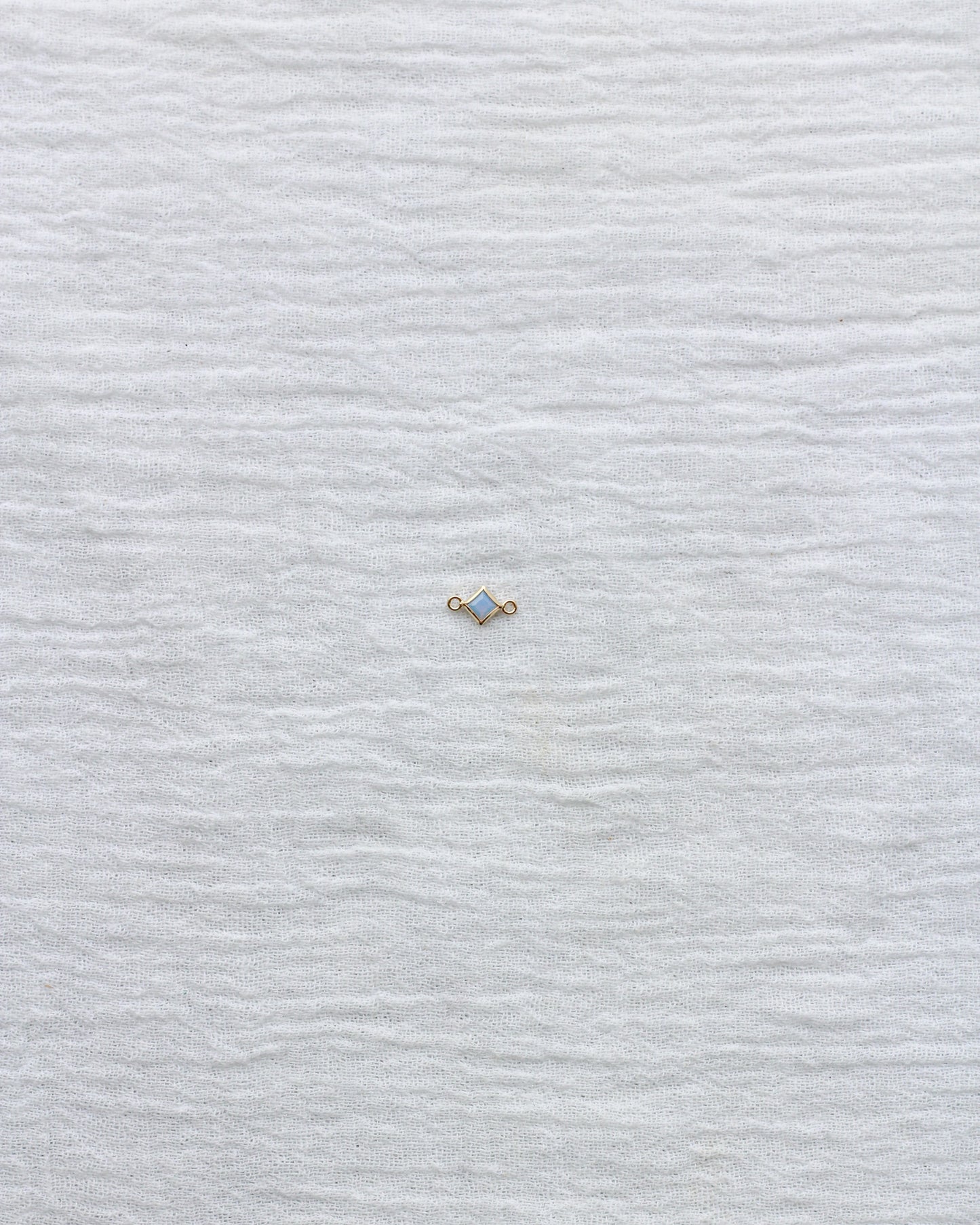 3mm Blue Opal Diamond Shaped Connector, CN315