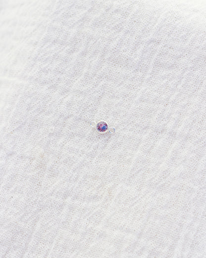 3mm Purple CZ Connector, CN333