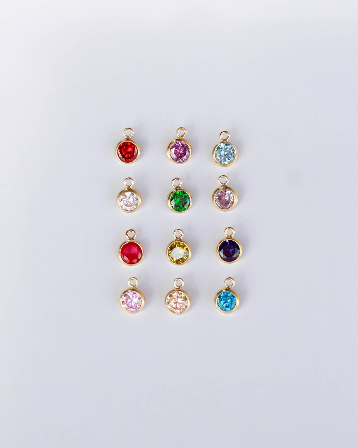4mm Birthstone Charm,  CH11