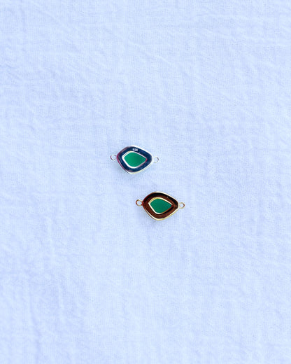 Genuine Green Agate Connector, CN173