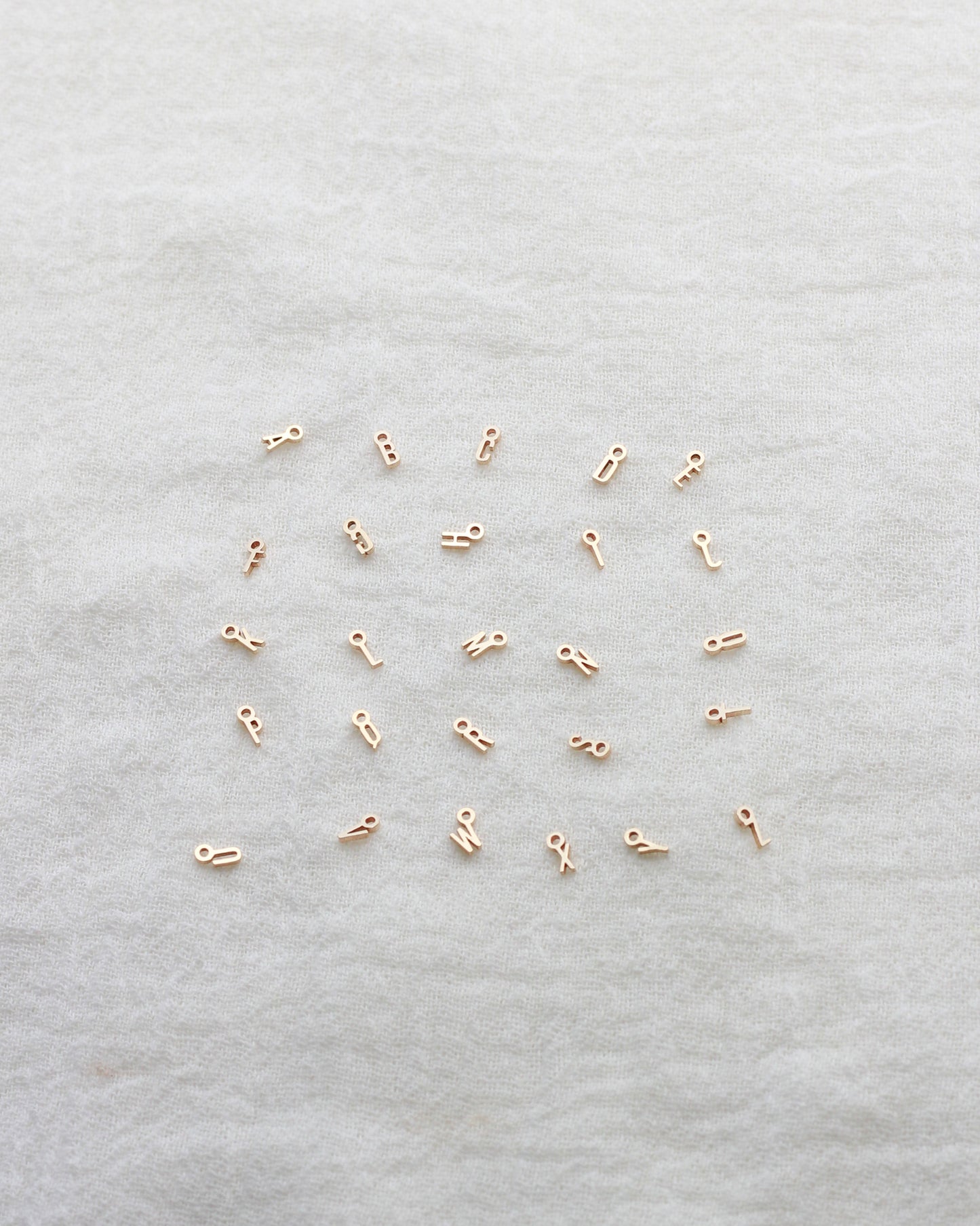 Mini Letter Charm, 14k gold filled, CH319