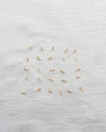 Mini Letter Charm, 14k gold filled, CH319
