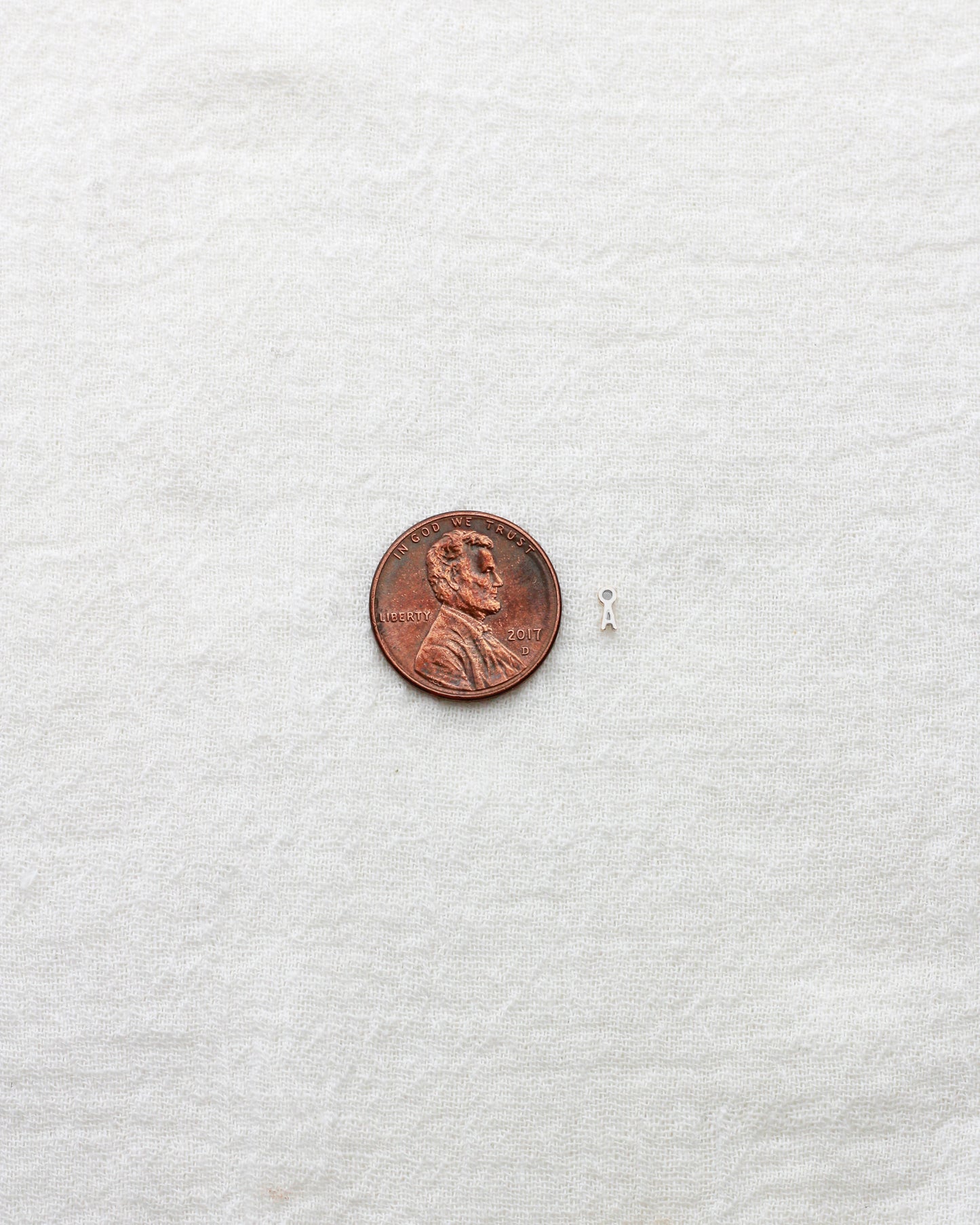 Mini Letter Charm, .925 sterling silver, CH319