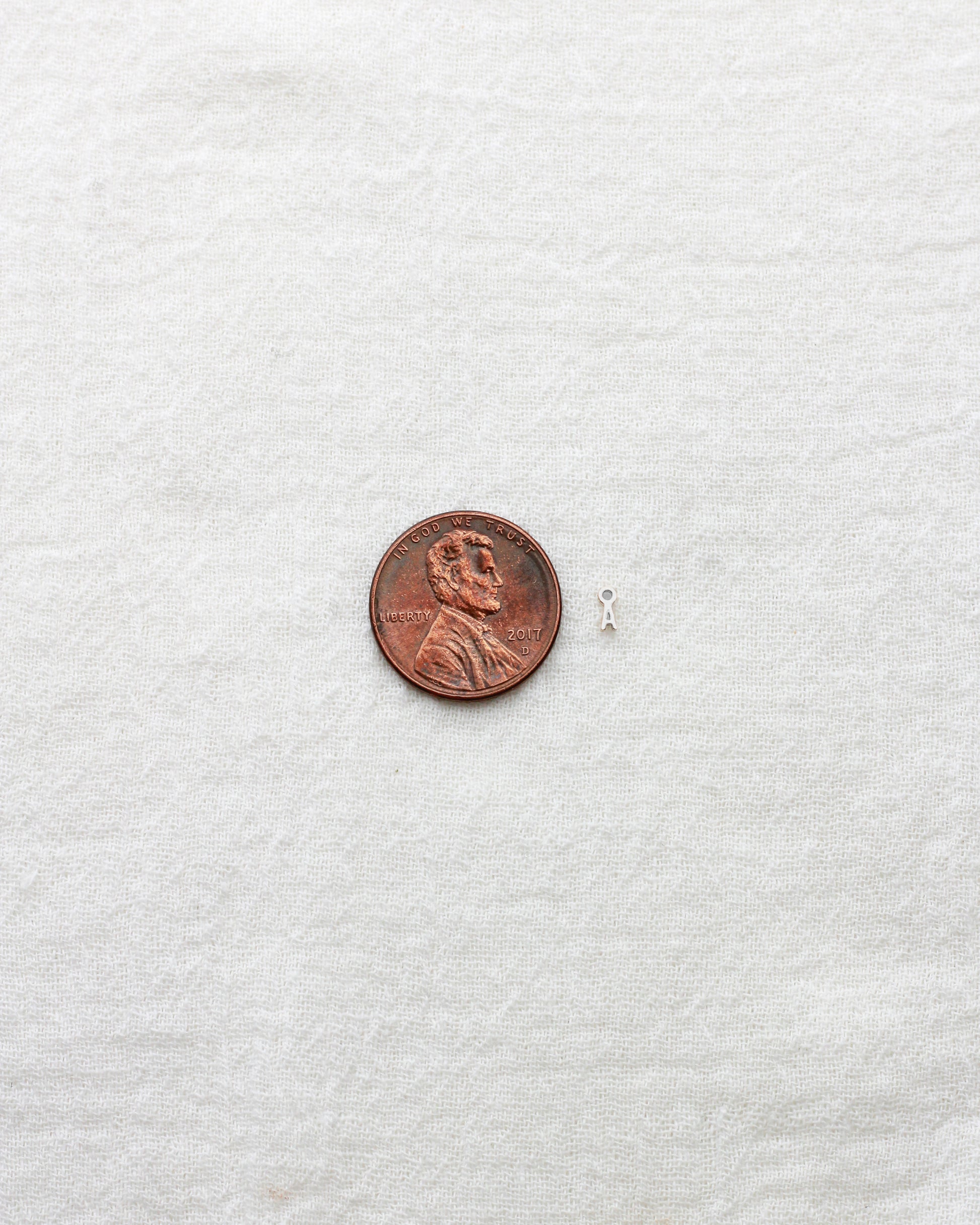 Mini Letter Charm, .925 sterling silver, CH319