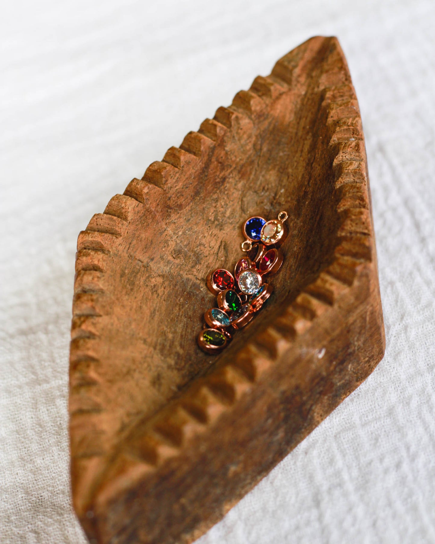 4mm Rose Gold Filled Birthstone Charm, CH11