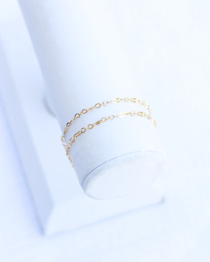2.2mm Dapped Long and Short Chain, G69