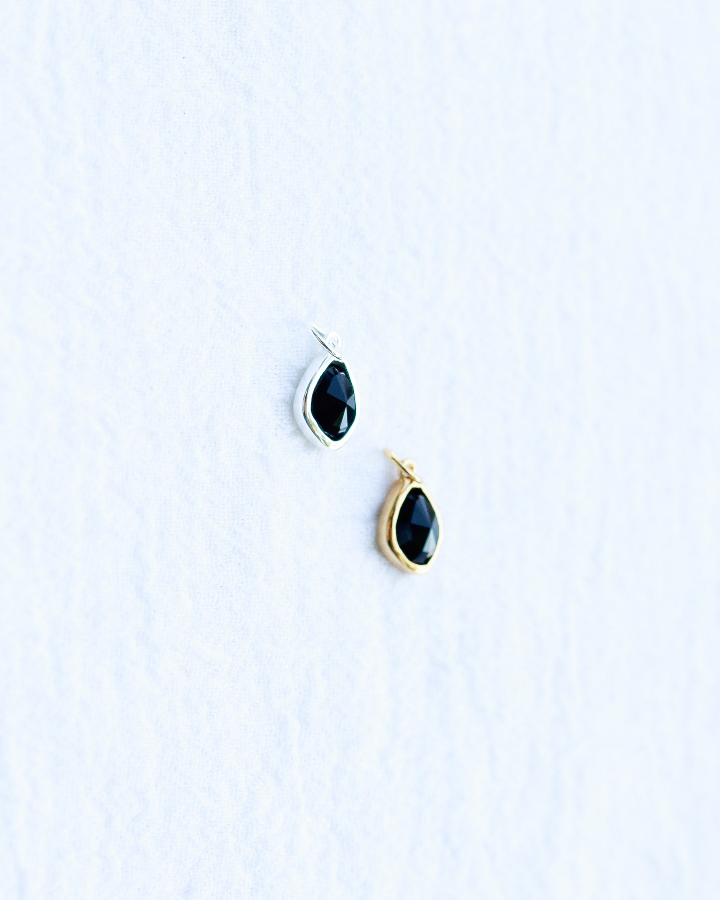 Black Onyx Gemstone Charm, CH117