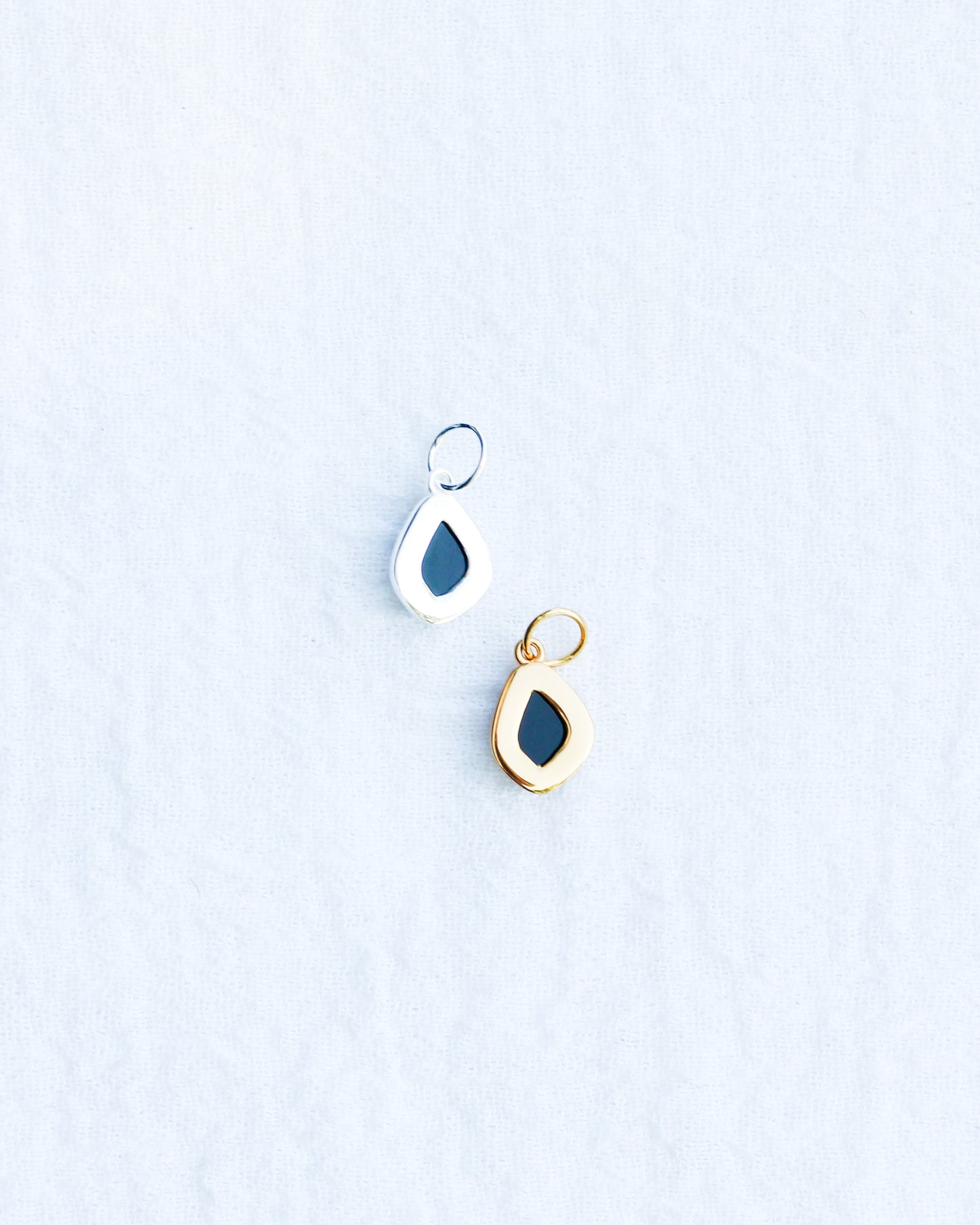 Black Onyx Gemstone Charm, CH117