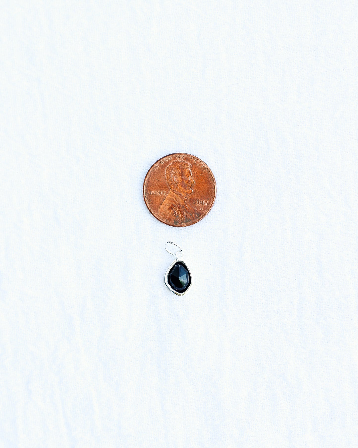 Black Onyx Gemstone Charm, CH117