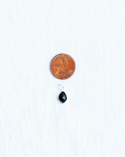Black Onyx Gemstone Charm, CH117
