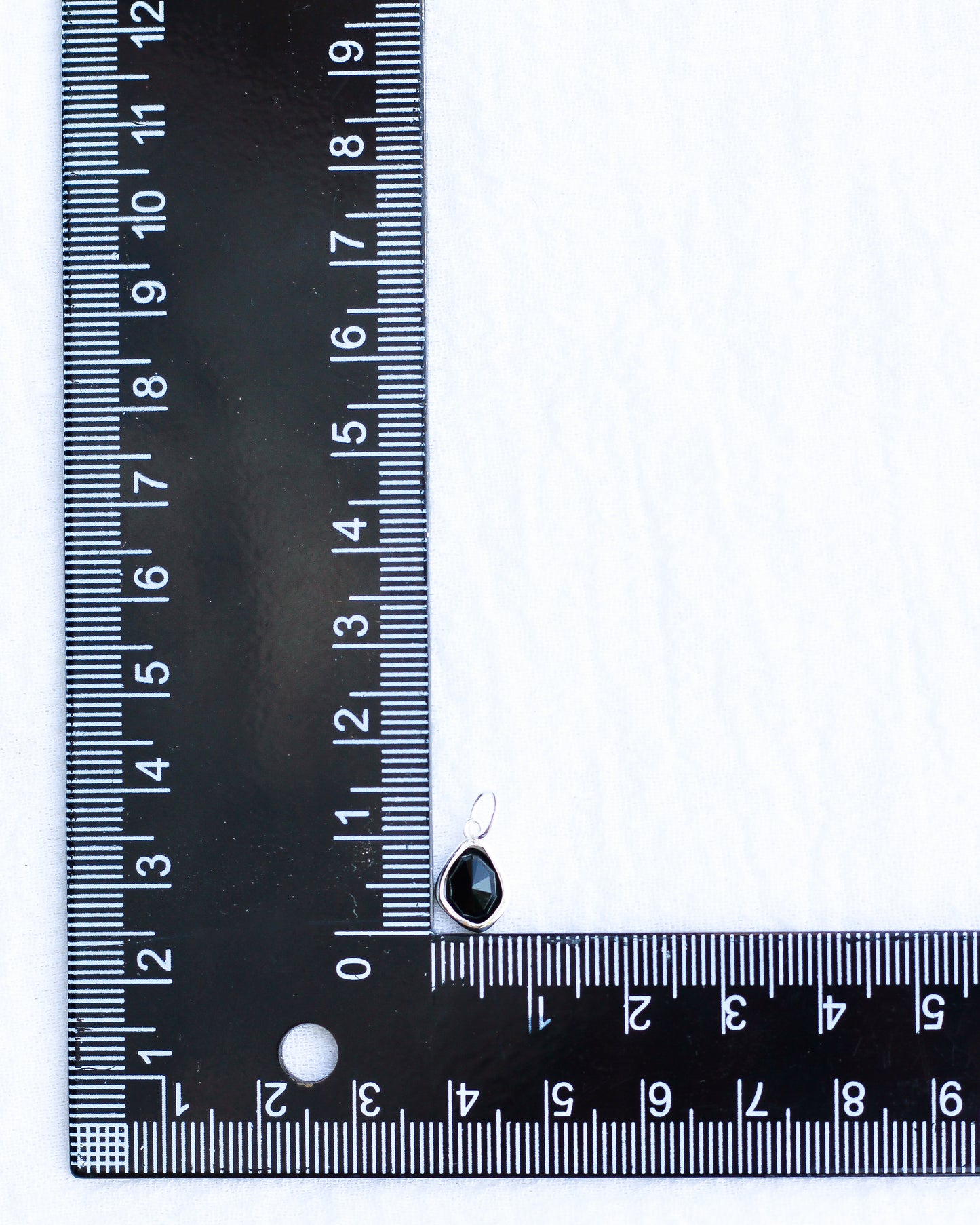 Black Onyx Gemstone Charm, CH117
