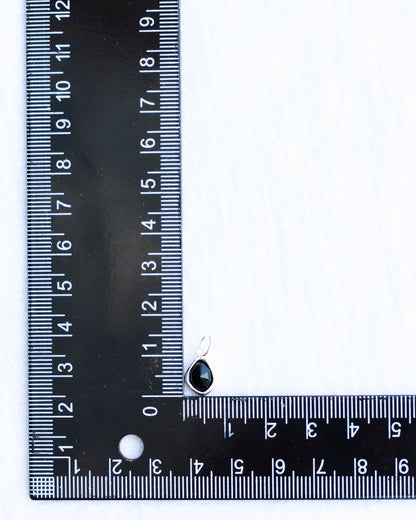 Black Onyx Gemstone Charm, CH117