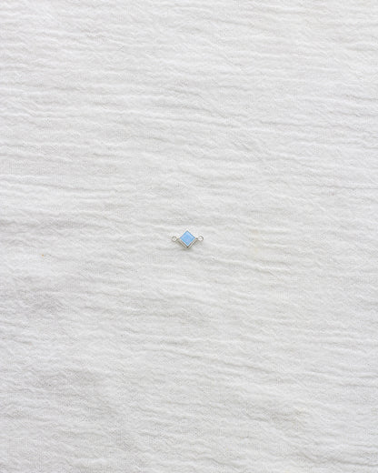 4mm Blue Opal Diamond Shaped Connector, CN327