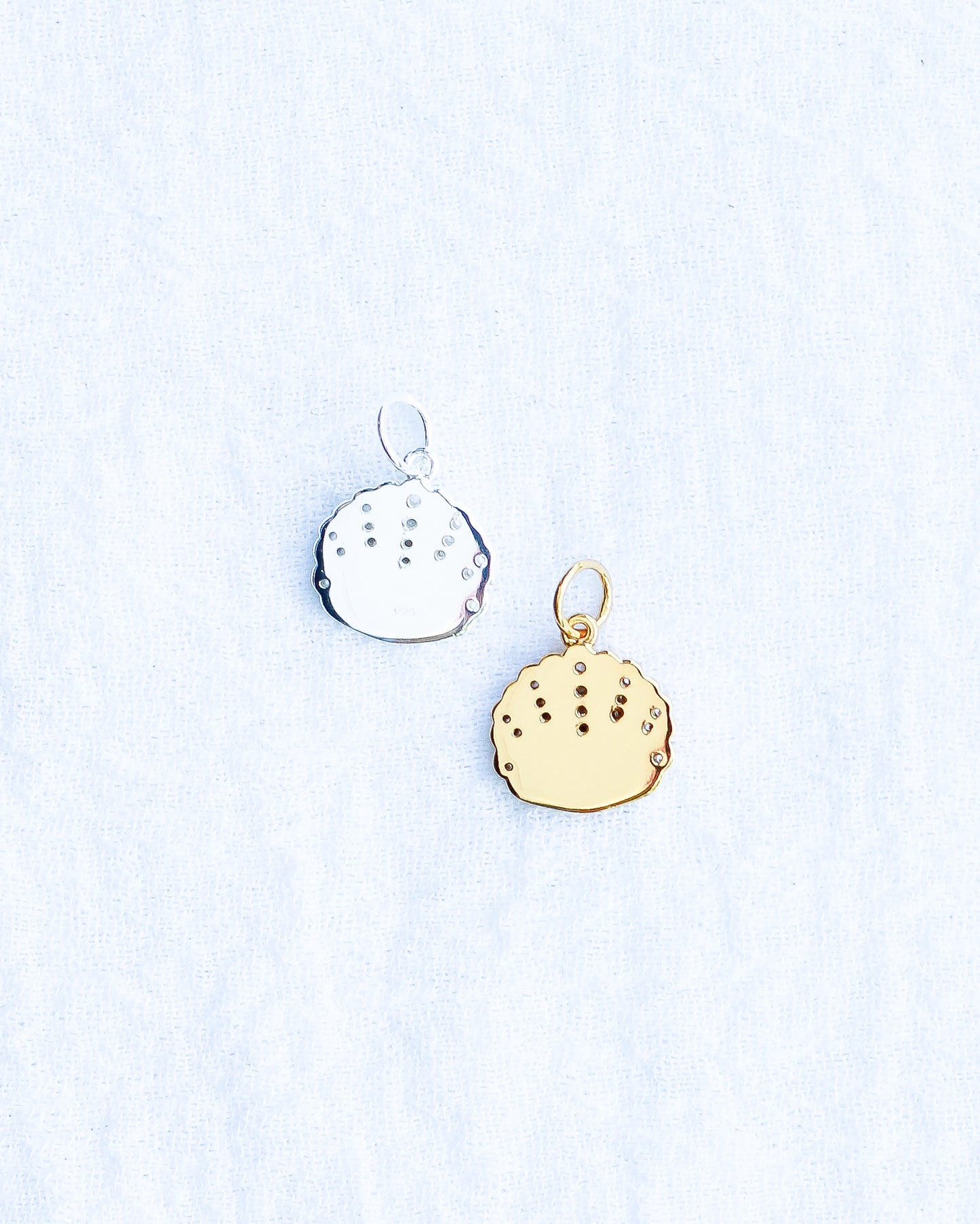 CZ Pave Scallop Shell Charm,  CH118