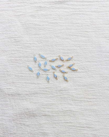 3mm Blue Opal Marquise Connector, CN319