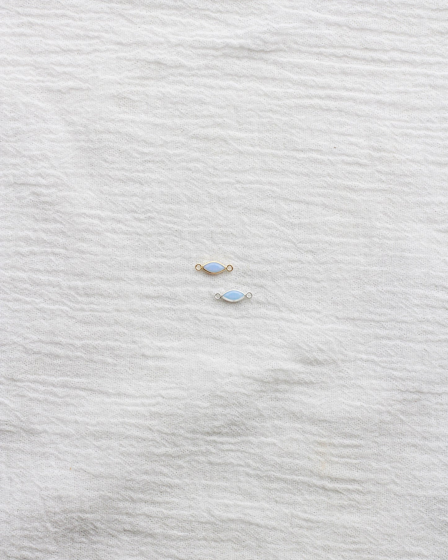 3mm Blue Opal Marquise Connector, CN319