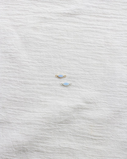 3mm Blue Opal Marquise Connector, CN319