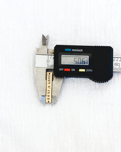 Custom, Hand Stamped Bar Connector, CN334