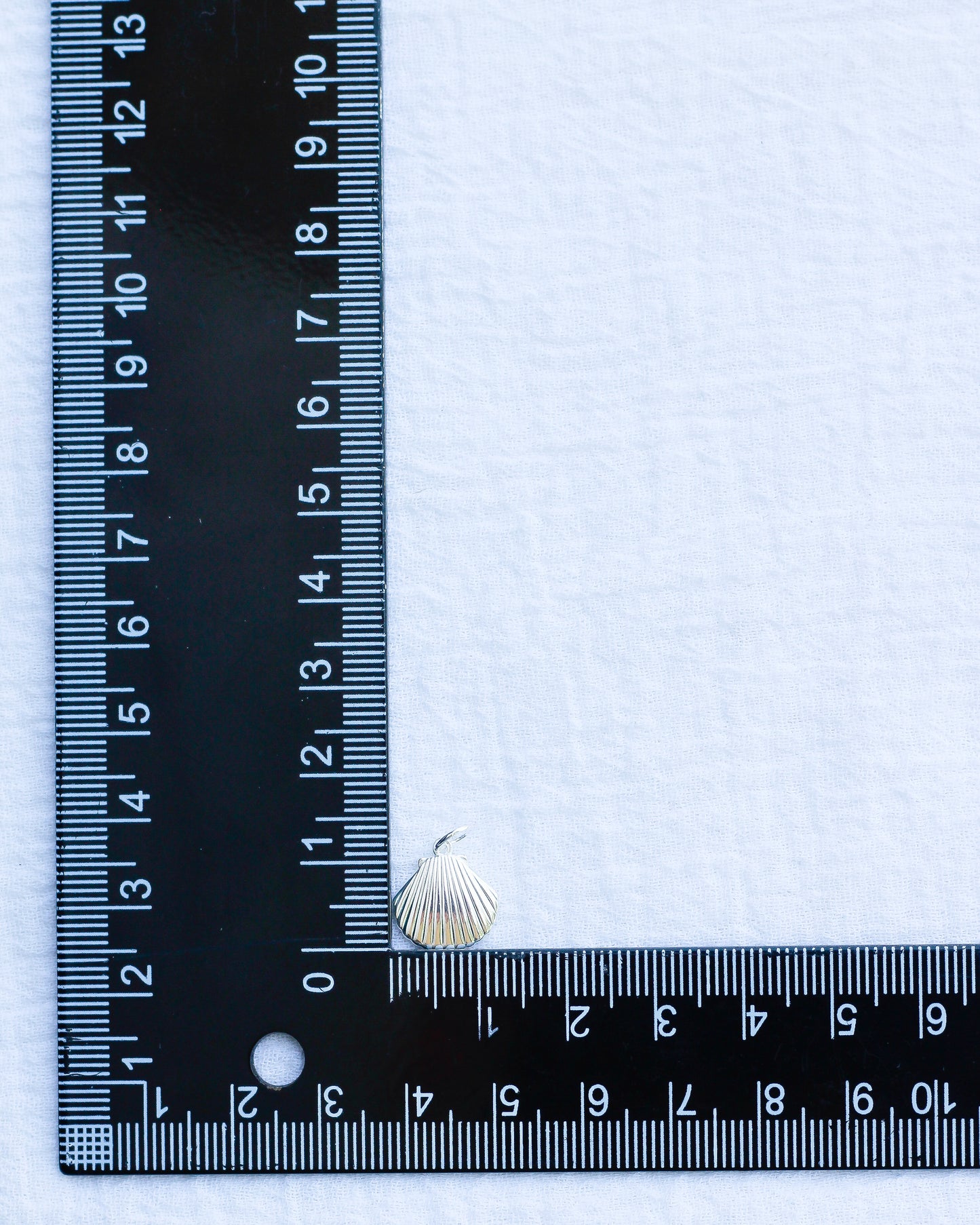 Flat Scallop Shell Charm, CH113