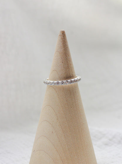 Cubic Zirconia Stacking Band Ring, R53