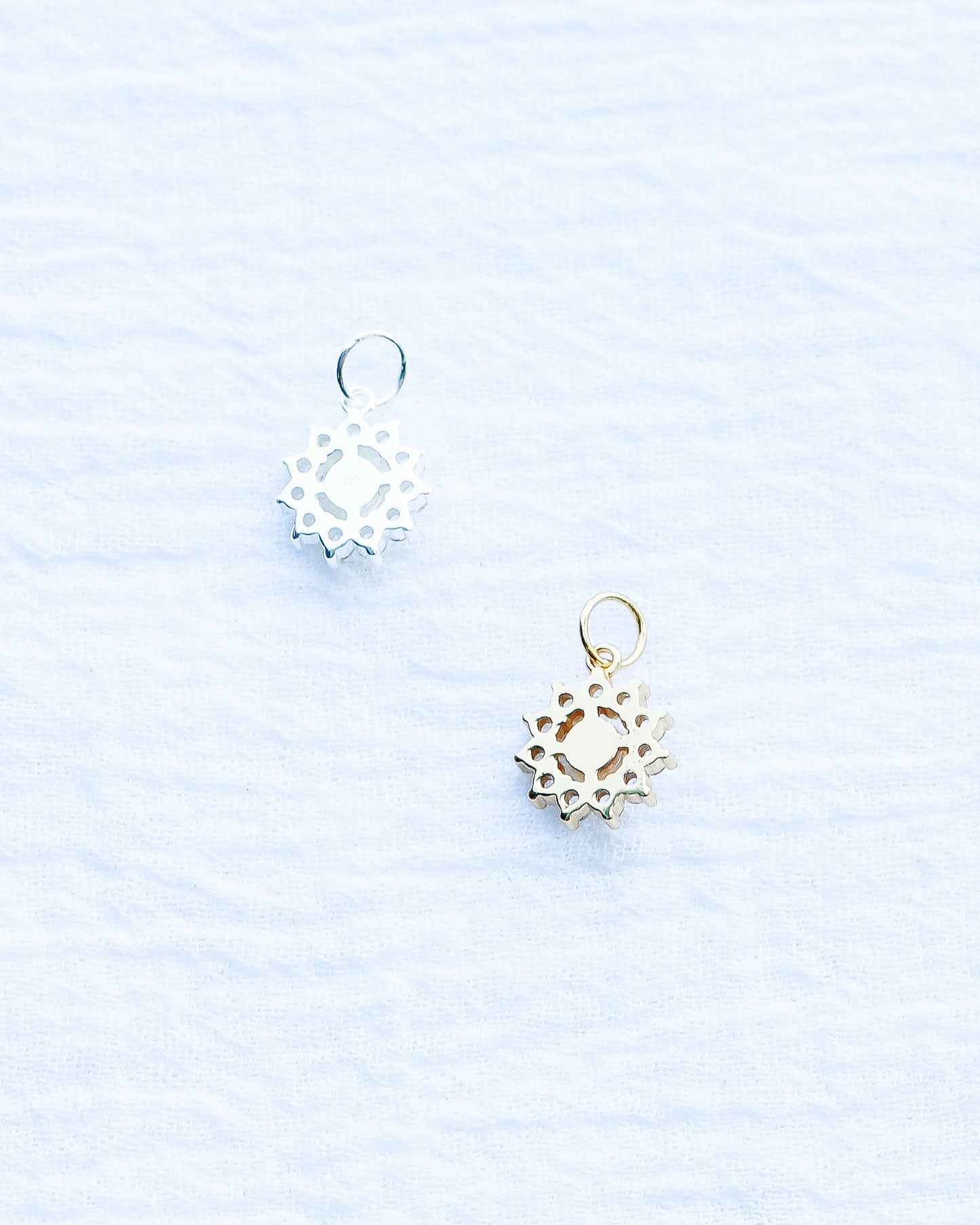Freshwater White Pearl Potato Shape CZ Charm, CH122
