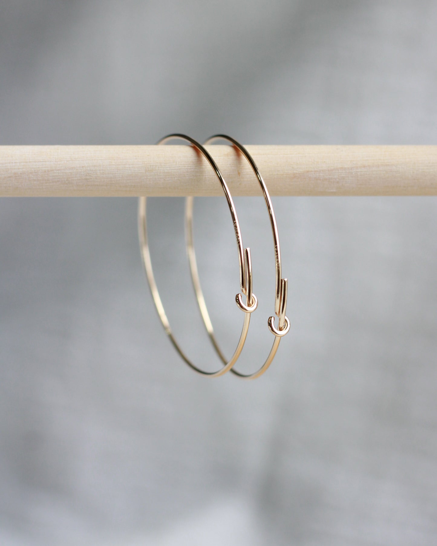 30x.70mm Wire Beading Hoop Earrings, E62