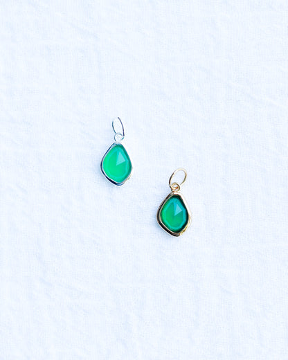 Green Agate Charm, CH120
